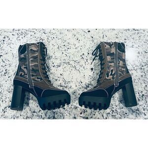 BAMBOO Womens Round Toe Lace Up